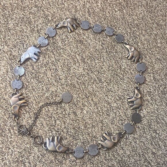 Calypso Metal Elephants Chain Women Belt One Size main image 10